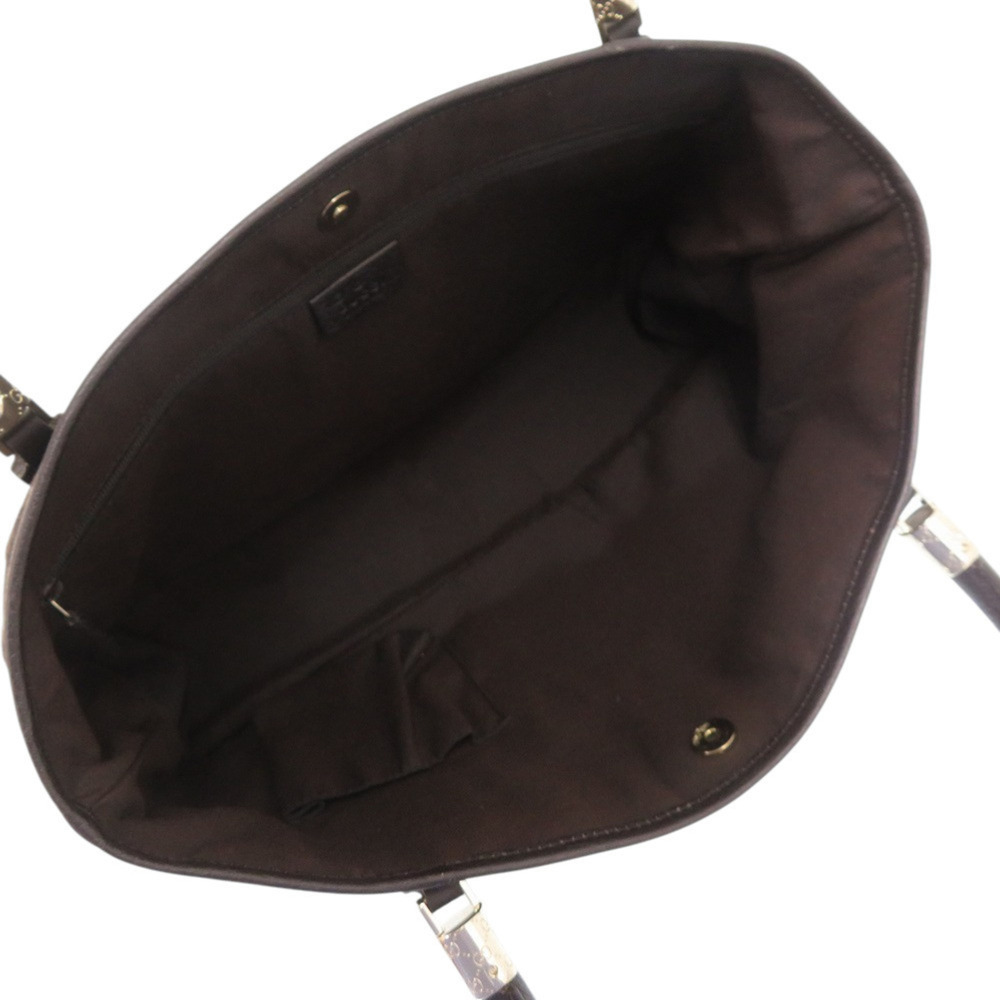 GUCCI Authentic Brown Canvas Tote Bag - Picture 6 of 8